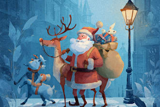 draw holiday cheer with custom christmas illustration