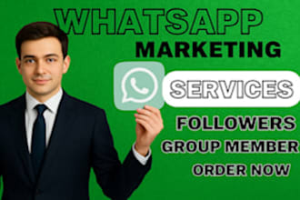 increase whatsapp channel followers and grow whatsapp group members