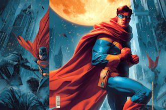 illustrate a graphic novel or comic book cover for you