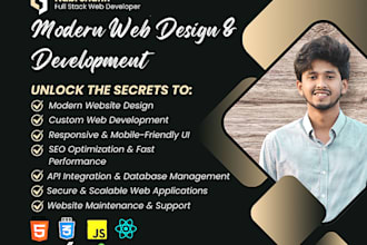 develop modern websites with full stack web development