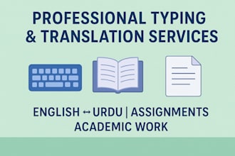 do professional assignments, and  translation work