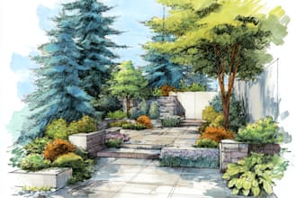 design and render your landscape design