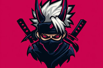 design logo with anime mascot