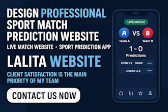 develop ai iptv sport live match website, sport prediction, soccer, news result
