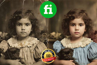 repair old photos and fix damaged pictures professionally