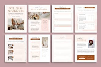 design branded pdf lead magnet, ebook and workbook in 24 hours