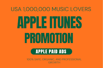 10x USA apple music stream apple itunes music promotion apple paid ads