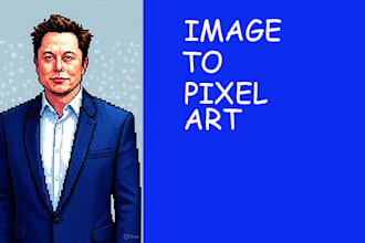 convert any image into retro pixel art style