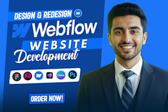design or develop webflow website, webflow developer, figma to webflow