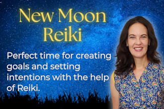 send distance reiki healing on the new moon for powerful manifesting