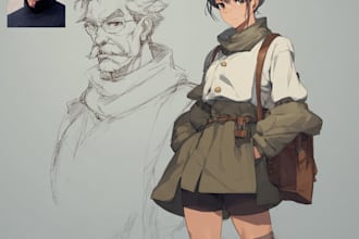 design custom anime or game style characters