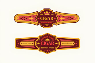 do modern cigar brands, cigar box, cigar logo and  cigar labels design