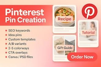 design custom pinterest pins templates for your brand
