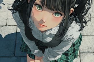 anime character, fanart, and original character
