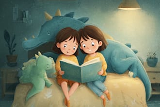 design children story book illustrations and covers