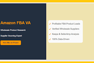 amazon fba wholesale product research and supplier sourcing