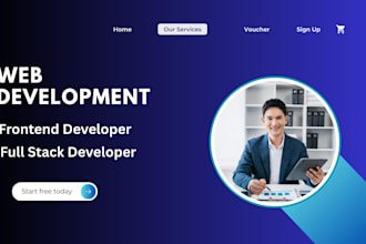 build website, website development, front end developer, full stack developer