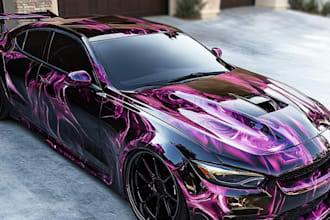create car wrap, car wrap design , van wrap design,