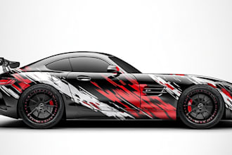 awesome car wrap design and vehicle wrap design
