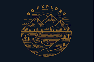 design minimalist adventure mountain t shirt graphics