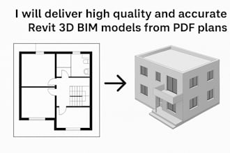 convert PDF drawings to professional revit 3d models fast