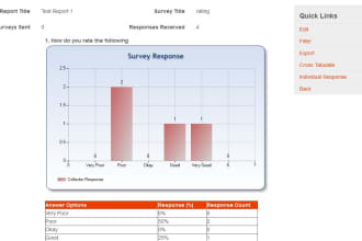 develop online survey and poll management tool