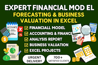 do excel financial model accounting and finance, analysis report, excel project