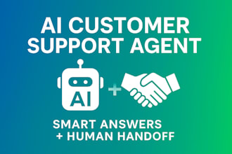 build a custom ai customer support agent with knowledge base and human handoff