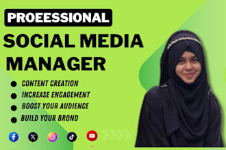 be your social media marketing manager and content creator