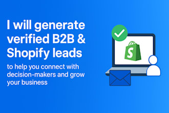 do b2b ecommerce leads, shopify store owner lead generation