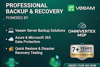 setup veeam and server backup with recovery solutions