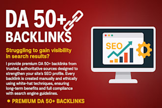 create impactful high da SEO backlinks for top google rankings