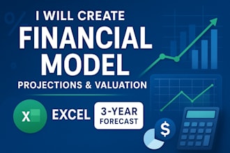 build financial models, budget and projection, excel project, financial plan dcf