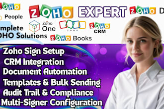 setup zoho sign crm digital signature workflow document automation data analytic