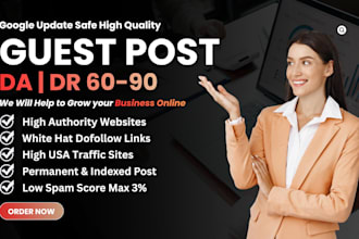 write and publish high quality guest post with dofollow backlinks, da90 websites