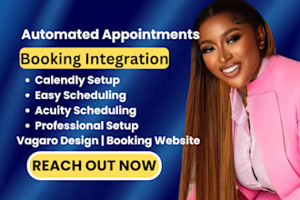do calendly, acuity scheduling, vagaro online booking app vagaro website design
