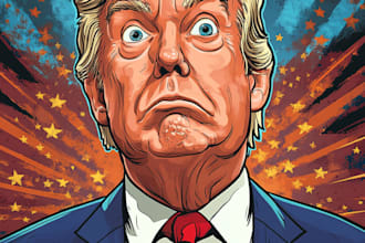 make a political cartoon