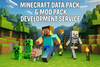 create a custom minecraft data pack and mod pack for your smp server
