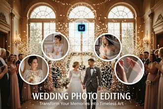 professionally cull, edit, batch process wedding photos