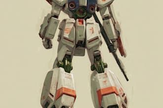 make detailed mecha illustrations
