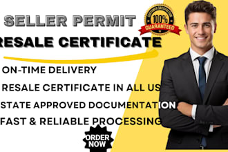 provide seller permit or resale certificate of all states of USA