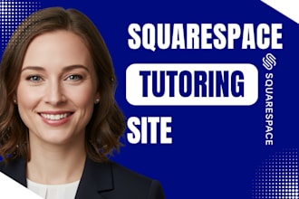 design a professional squarespace tutoring and education website