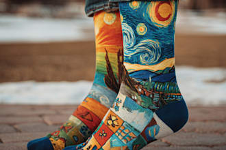 make a custom sublimation sock design