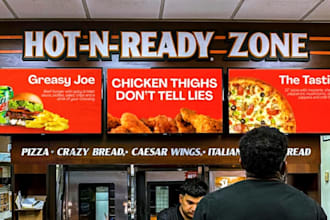 design digital menu, fast food, enhance restaurant board menu
