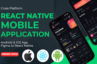 develop high quality ios and android mobile apps using react native
