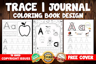 do eye catching alphabet latter number tracing coloring, activity book for kids