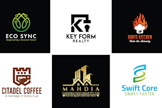 do modern minimalist business logo design and redesign