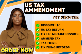 amend tax returns fix llc issues dissolve llc us tax return