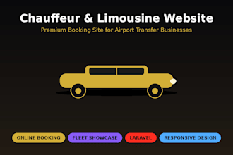 build a website for chauffeur, limousine or airport transfer business