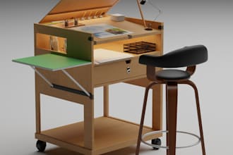 create 3d furniture models and animations